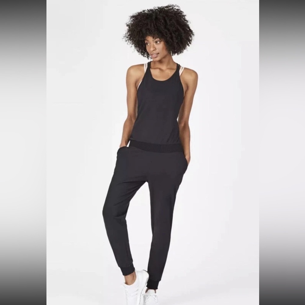 Sweaty Betty Womens Supinity jumpsuit Black Size Small Pockets